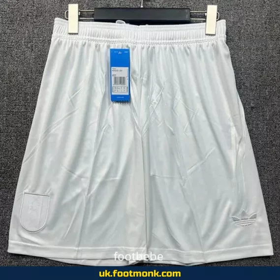 Ajax 2025 125 years white football shorts.