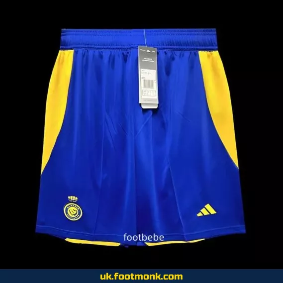 Al-Nassr 2024-2025 blue football shorts.
