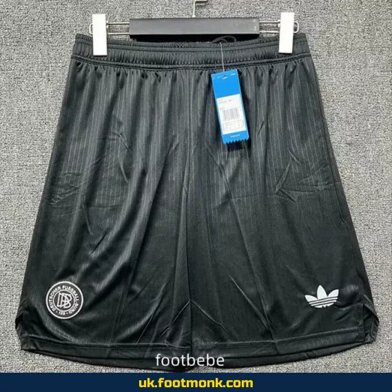 Germany 2024 football shorts 125 years black.