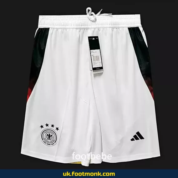 Germany Euro 2024 home white football shorts.