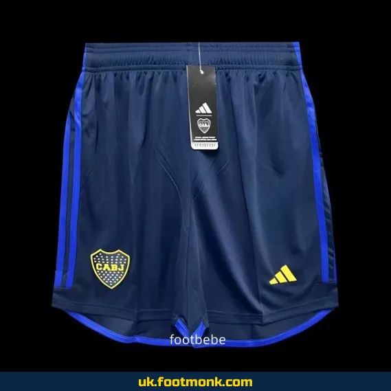 Boca Juniors 2024-2025 royal blue football shorts.