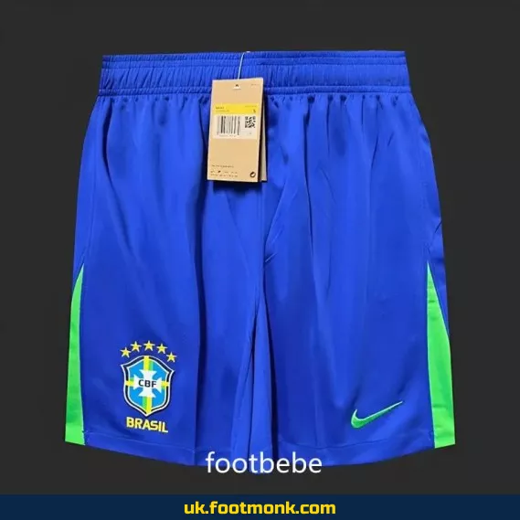 Brazil 2024-2025 home blue football shorts.