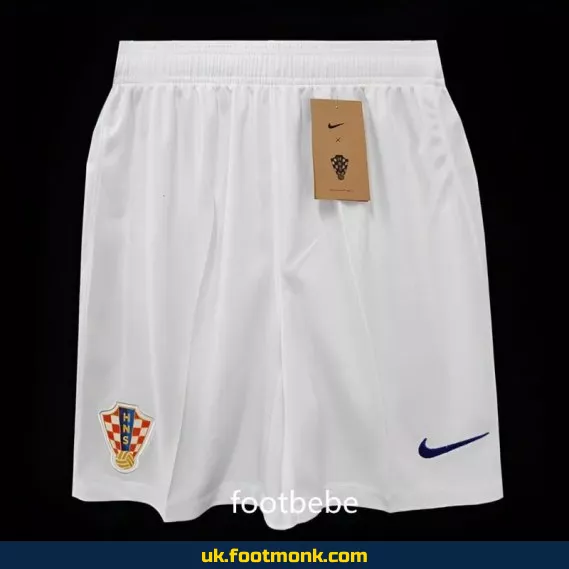 Croatia 2024 white football shorts.