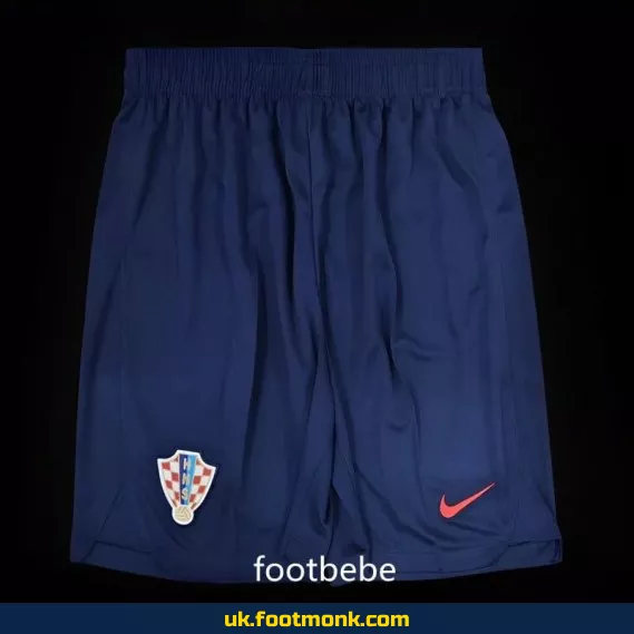 Croatia 2024 royal blue football shorts.