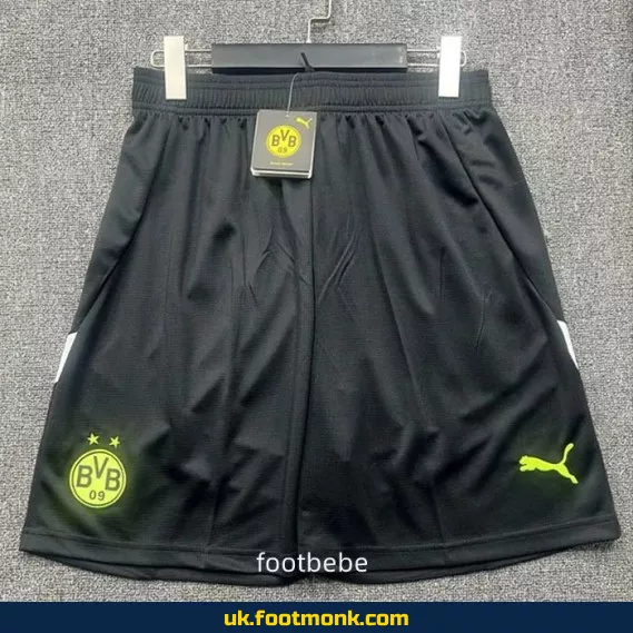 Dortmund football shorts 2025 2026 black.