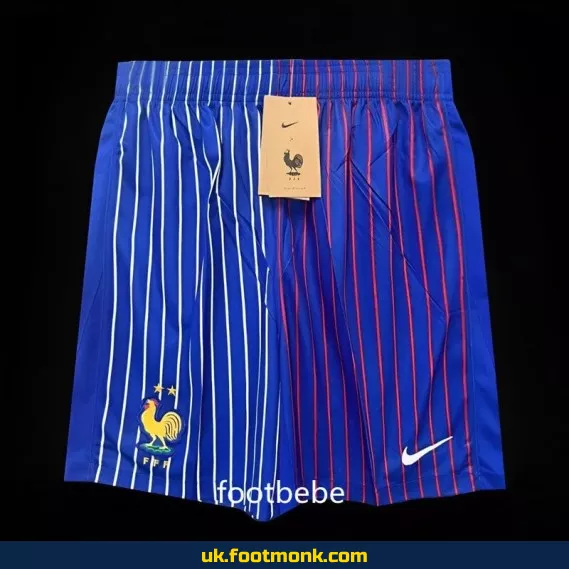 France Euro 2024 blue football shorts.