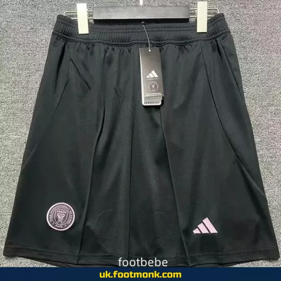 Inter Miami 2025-2026 black football shorts.
