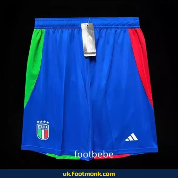 Italy Euro 2024 blue soccer shorts.