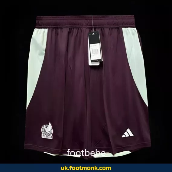 Mexico 2024 Bordeaux football shorts.