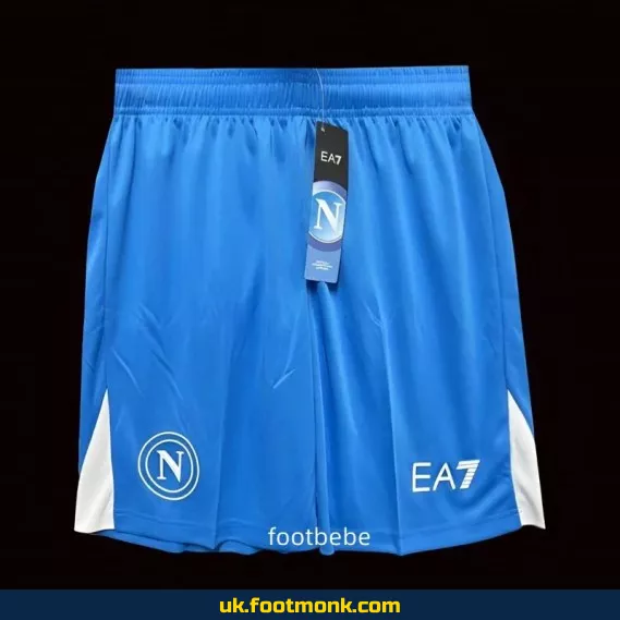 Naples 2024-2025 blue football shorts.