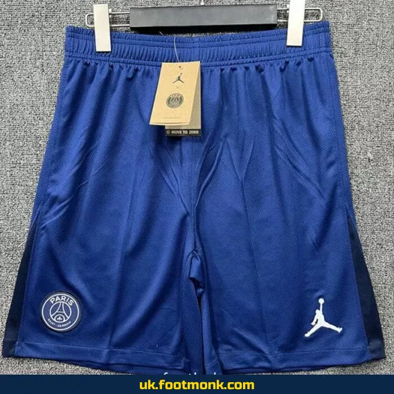 PSG Jordan 2024-2025 blue football shorts.