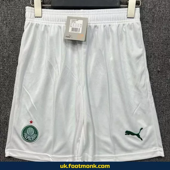 Palmeiras 2025-2026 white football shorts.
