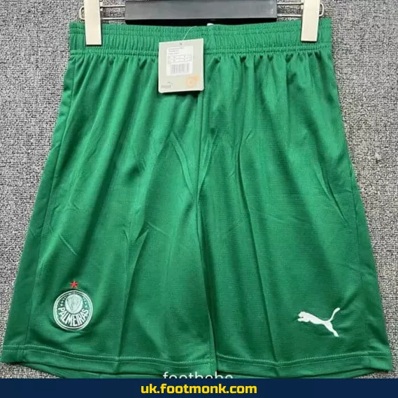 Palmeiras 2025-2026 green football shorts.
