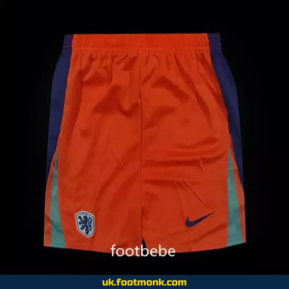 Netherlands 2024 orange football shorts.