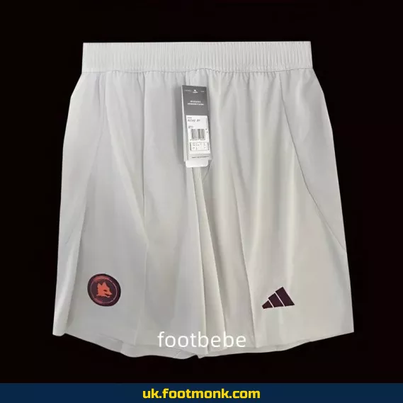 AS Roma 2024-2025 white shorts.