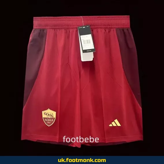 AS Roma 2024-2025 red shorts.