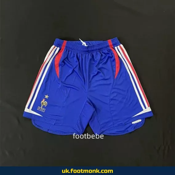 Vintage France 2006 blue football shorts.