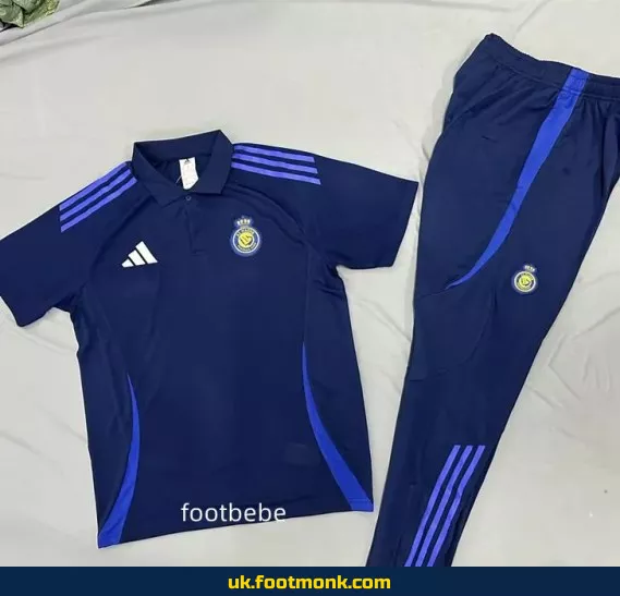 Al-Nassr 2025 2026 blue tracksuit Polo.