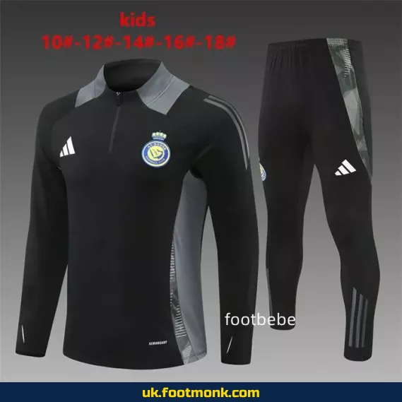 Al-Nassr Kids Tracksuit 2024-2025 black.