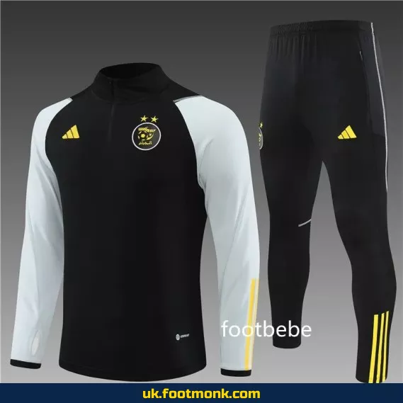 Algeria tracksuit 2023 2024 half-zip black.