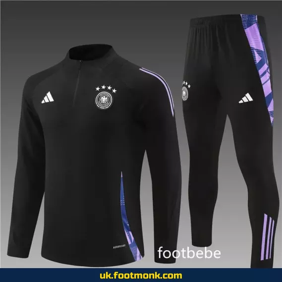 Germany 2024 2025 half-zip tracksuit black.