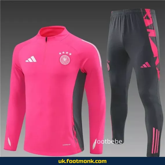Germany 2024 2025 half-zip pink tracksuit.