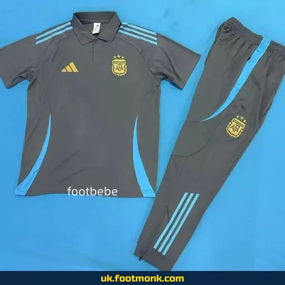 Argentina tracksuit 2025 2026 dark gray polo.