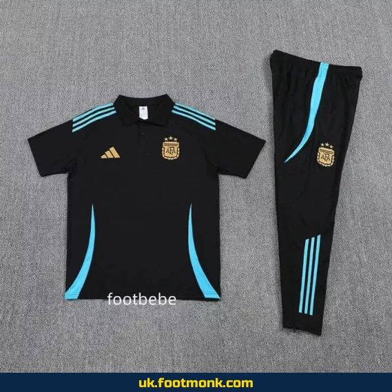 Argentina tracksuit 2025 2026 black polo.