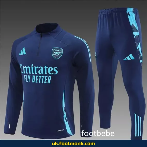 Arsenal 2024 2025 royal blue tracksuit.