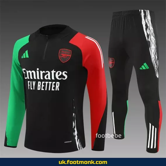 Arsenal 2024 2025 black tracksuit.