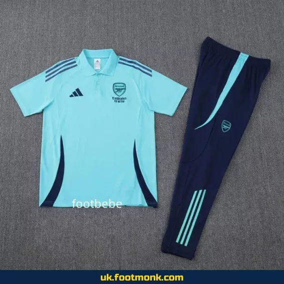 Arsenal tracksuit 2025 2026 blue polo.