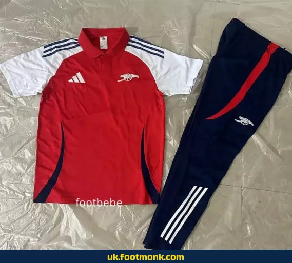 Arsenal 2025 2026 red tracksuit Polo B.