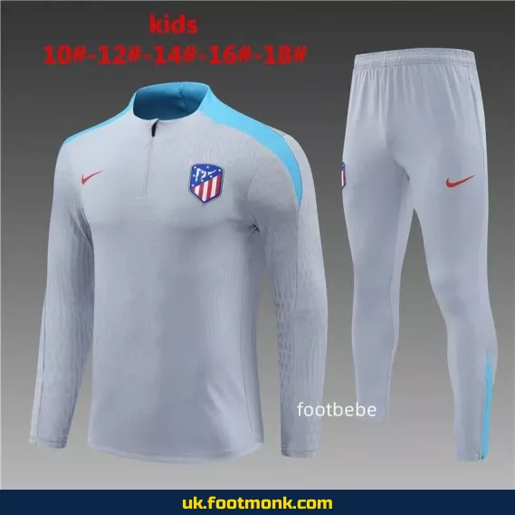 Athletic Madrid tracksuit for kids 2024-2025 gray.