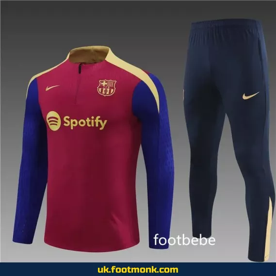 Barcelona tracksuit 2024 2025 red blue.