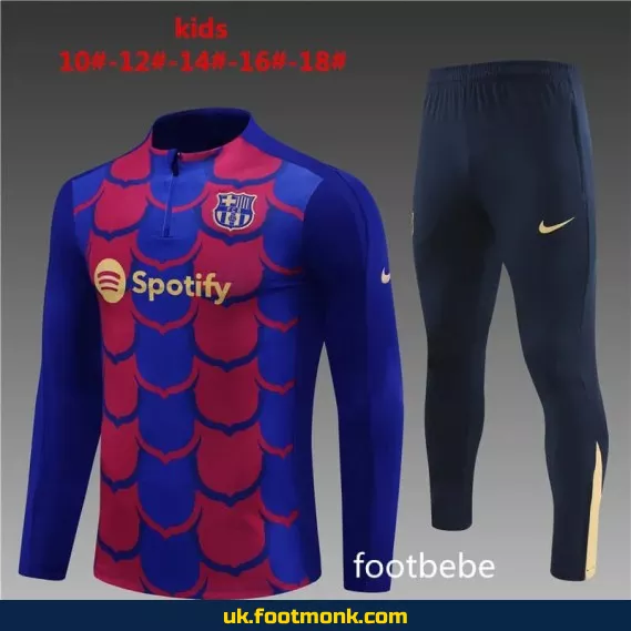 Barcelona Kids Tracksuit 2024 2025 Academy.