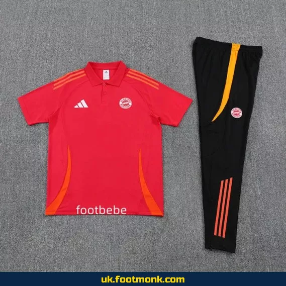 Bayern Munich tracksuit 2025 2026 red polo.