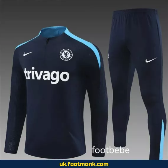 Chelsea 2024 2025 royal blue tracksuit.