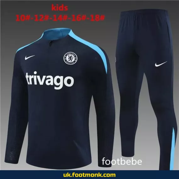 Chelsea Kids Tracksuit 2024 2025 royal blue.
