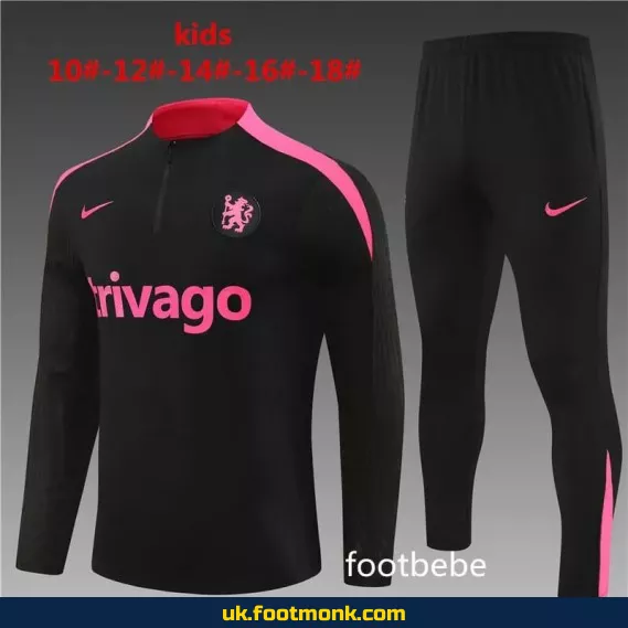 Chelsea Kids Tracksuit 2024 2025 black.