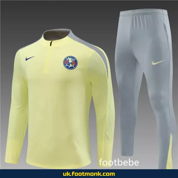 Light yellow Club América tracksuit 2024 2025.