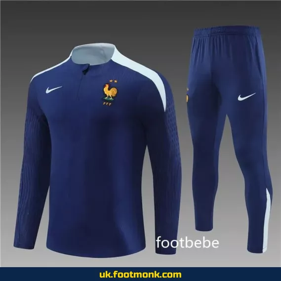 France Team 2024-2025 royal blue tracksuit.