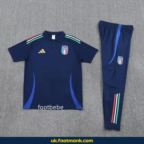 Italy tracksuit 2025 2026 Royal blue Polo.