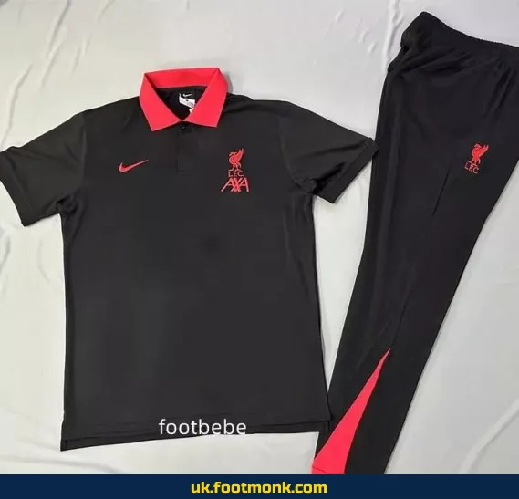 Liverpool tracksuit 2025 2026 black polo.