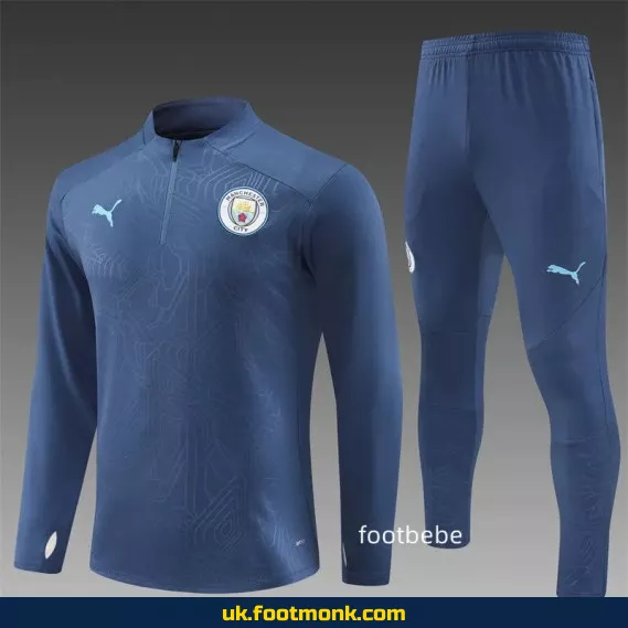 Manchester City 2024 2025 tracksuit royal blue.