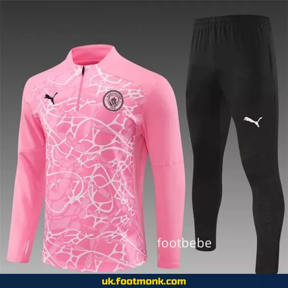 Manchester City 2024 2025 pink tracksuit.