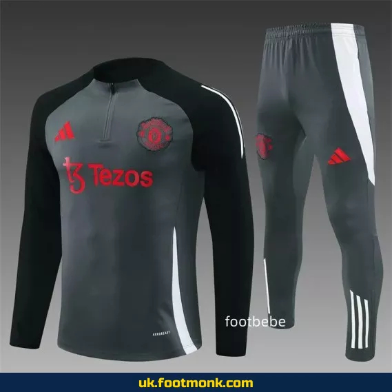 Manchester United tracksuit 2024 2025 dark gray.