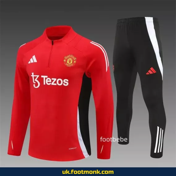 Manchester United tracksuit 2024 2025 red.