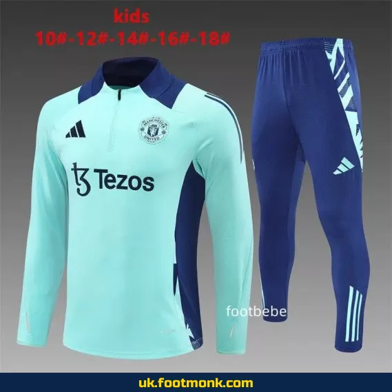 Manchester United children's tracksuit 2024-2025 blue.