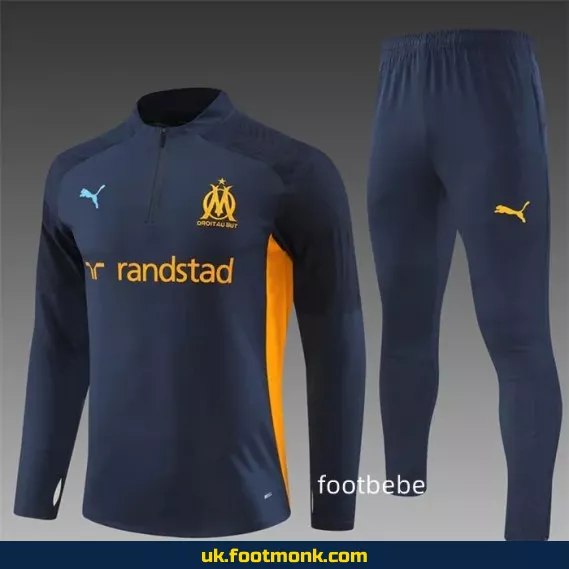 Marseille tracksuit 2024 2025 dark blue.