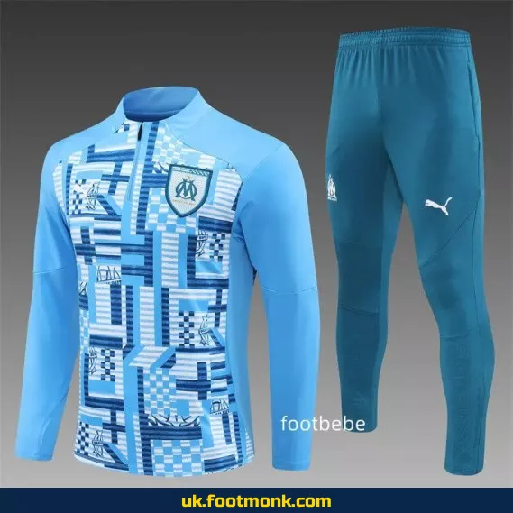 Marseille tracksuit 2024 2025 blue camouflage.